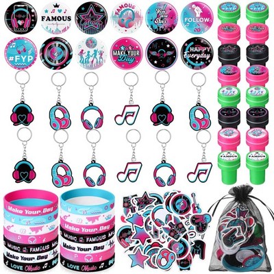 Music Party Favor Supplies 110 Pcs Kpop Gift Bag Filler - Birthday Decorations