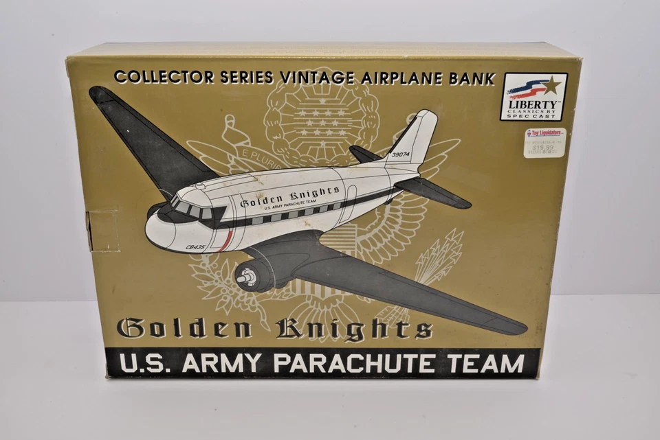 Ejército de los Estados Unidos Caballeros Dorados SpecCast Diecast Avión Monedas Banco Doble Haya Modelo 18 Foto 2 de 4