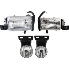 Headlight Kit For 1999-2001 Dodge Ram 1500 Left And Right 4pc Headlight Kit For 1999-2001 Dodge Ram 1500 Left And Right 4pc