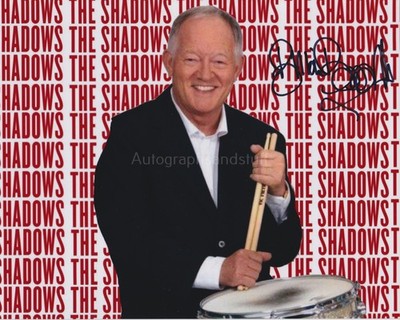 Brian Bennett handsigniertes 8x10 Foto Autogramm Drummer The Shadows (D)