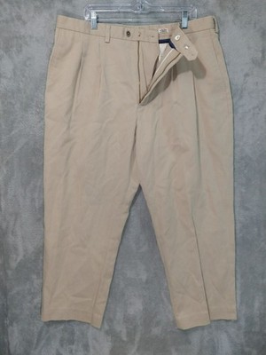 Callaway Golf Pants Mens 40x30 Beige Pro Spin Pima Cotton Blend Pleated Vintage