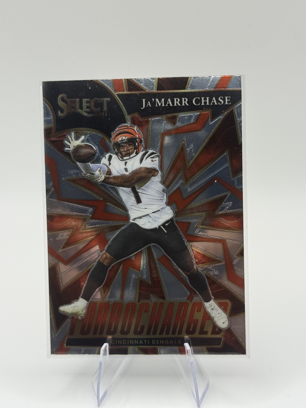 2021 Panini Select #TUR-8 Ja'Marr Chase Turbocharged
