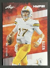Josh Allen 2018 Leaf HYPE! #5 Only 5000 Made! Rare Rookie Card Bills RC. rookie card picture