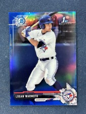 2017 Bowman Chrome Blue Refractor Logan Warmoth Blue Jays /150
