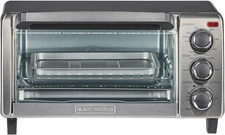 Stainless Steel 4-Slice Convection Oven, Fits 9-Inch Pizza