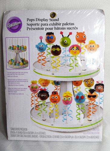 Wilton 2-Tier Cake Pop Stand (Holds 28), White (Pops Display Stand)  New - 第 5/5 張圖片