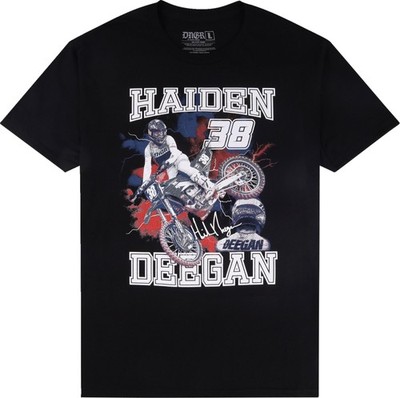 Deegan Mens Short Sleeve T-Shirt - Haiden Deegan #38 Black