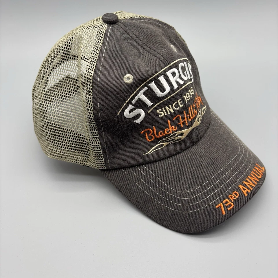 Gorra Sturgis Black Hills Rally 2013 73ª Anual Gorra Correa Motociclista Motocicleta Foto 2 de 4