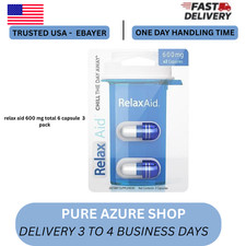 Relax Aid 600 mg per Capsule - 6 Capsules - Three Pack made by ADDALL XR