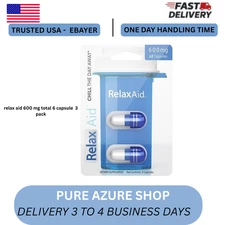 Relax Aid 600 mg per Capsule - 6 Capsules - Three Pack made by ADDALL XR