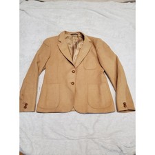 Vintage Lord Patrick Tan Camel Hair Luxury Jacket Blazer Women 8 Capsule Classic