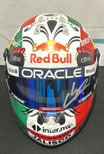 Sergio Perez Signed 2022 Mexico F1 RedBull Helmet 1:2 Scale With Beckett COA