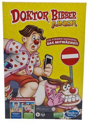 Hasbro Gaming Doktor Bibber Junior Brettspiel Gesellschaftsspiel Suchspiel - NEU