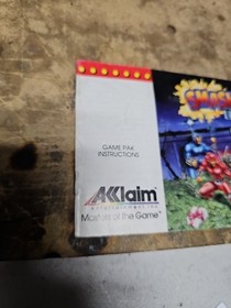 Libro de instrucciones original SMASH TV Nintendo NES solo manual