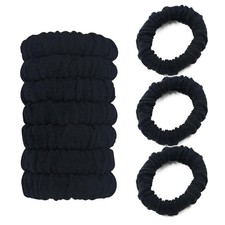 No Damage Soft Polyester Hair Ties, No Tug Scrunchies Hair Bands with Strong Ela