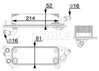 Mahle CLC 77 000P ÖLküHler, Automatikgetriebe FüR Audi A7 Sportback (4GA, 4GF)