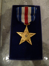 2.WK USA SILVER STAR MEDAILLE IM ETUI MIT HERSTELLER MARKE MEYER ORIGINAL 1943