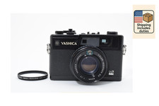 NEAR MINT w/Lens Cap Yashica Electro 35 GX Black 35mm Film Camera from JAPAN