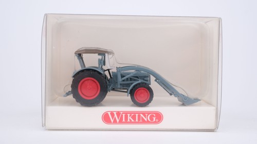 Wiking H0 8710231 Eicher Königstiger tractor con cargador frontal | Condition: Gebraucht