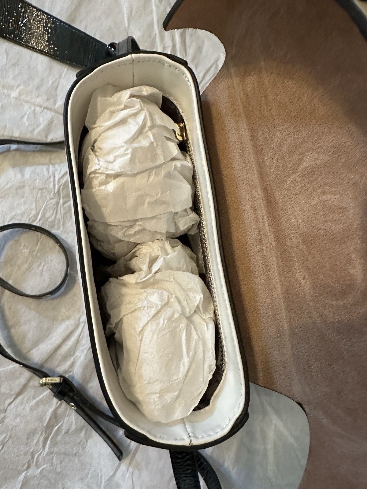 Authentic Manu Atelier Mini Pristine Handbag Calf… - image 7