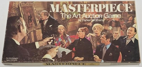Masterpiece The Art Auction Board Game Parker Brothers VTG 1970 100% Complete