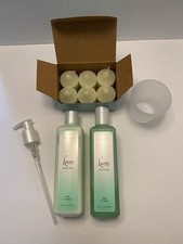 PARTYLITE Free Easy Spa Gift Set Votive Holder/Candles Body Lotion/Shower Gel