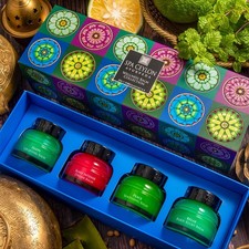 Luxury Ayurveda Balm Set 4pcs Natural Herbal Aromatherapy Relax Sleep