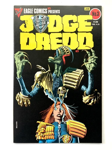 Eagle JUDGE DREDD (1984) #3 Iconic Brian Bolland Cover NM (9.4) Ships FREE!