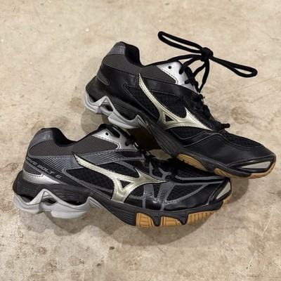Mizuno Sneakers Women 7M Wave Bolt Volleyball Shoes Black
