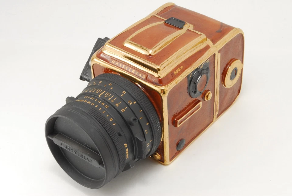 ¡Réplica! Limitado 【N COMO NUEVO en CAJA】 Cerámica Hasselblad 503CW Pintura Dorada Color JAPÓN Foto 3 de 4