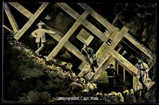 Ansichtskarte Underground, C. & H. Mine, Bergbau