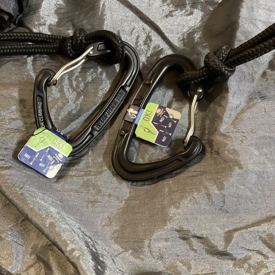 Rede Eno Double Nest apenas dois tons cinza acampamento conforto arrepiante - Imagem 3 de 4