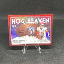 2025 Panini Absolute - Hog Heaven Patrick Mahomes II #HH-PMS /150 KC Chiefs