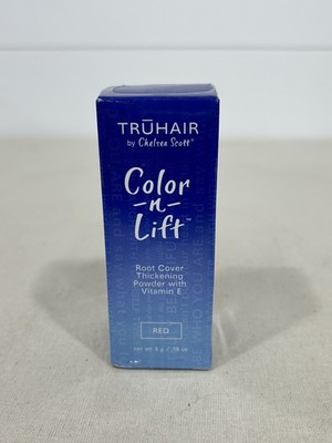 New Truhair Color N Lift Hair Root Cover Thickening Powder Red NIB Sealed