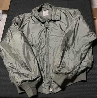 Vintage Alpha Industries Jacket Mens XL Green CWU-45/P Bomber Flight Nomex