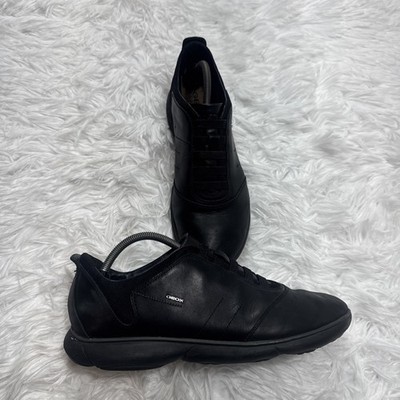GEOX Respira Men s 11 Shoes Black Vented Breathable No Lace Slip On Comfort