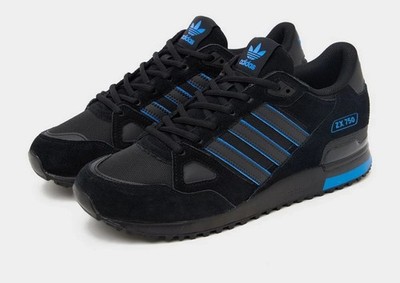 Adidas Originals Men's ZX 750 Trainers in Black Shoes | eBay