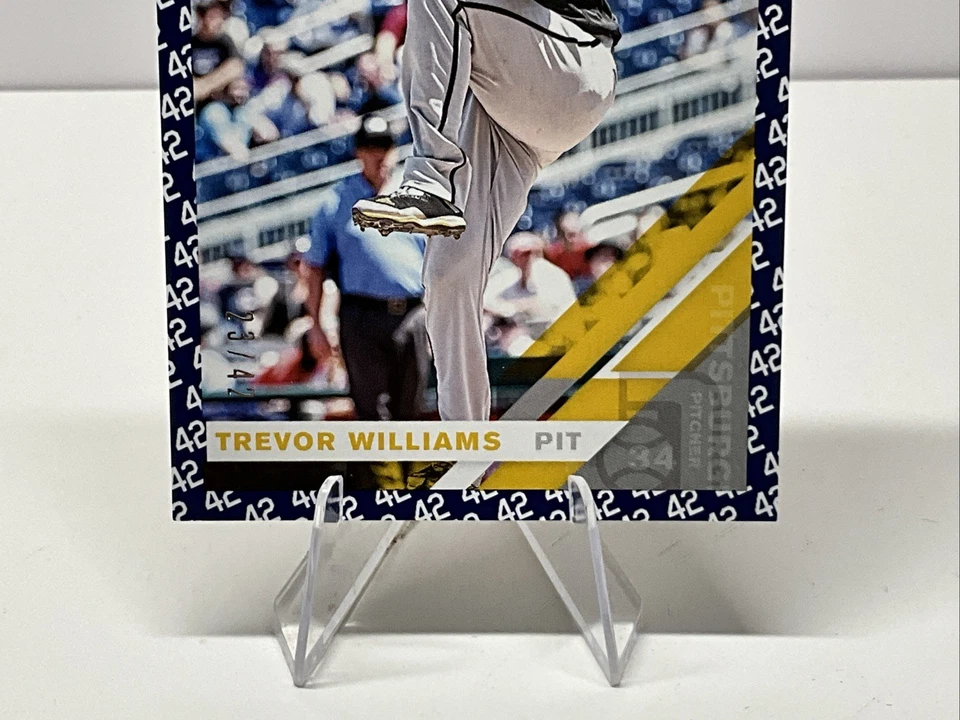 2019 Panini Donruss - Trevor Williams #102 42 Tribute /42 - Image 4 of 4