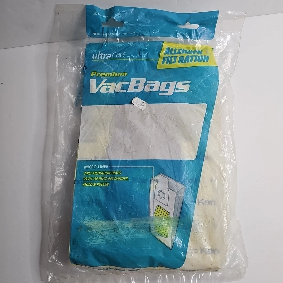 Kenmore Upright Type U Vacuum Bag Allergen Filtration 5 Bags Replacement - Image 2 of 4