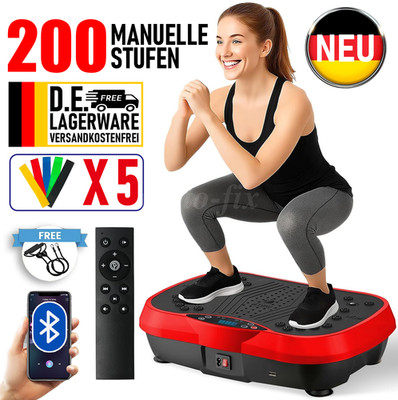 3D Vibrationsplatte 200 Stufen Vibrationsgerät Vibrationstrainer Heimtrainer NEU