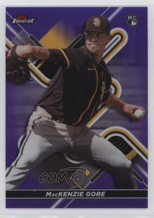 2022 Topps Finest Purple Refractor 133/250 Mackenzie Gore #22 Rookie RC 6j4