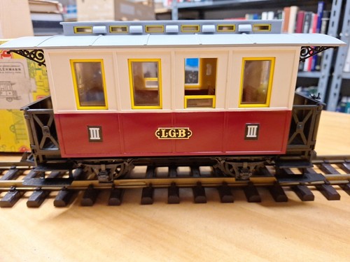 LGB 3011 Carrozza Passeggeri a 2 assi 3° classe Porte Apribili Scala G - Photo 3/9