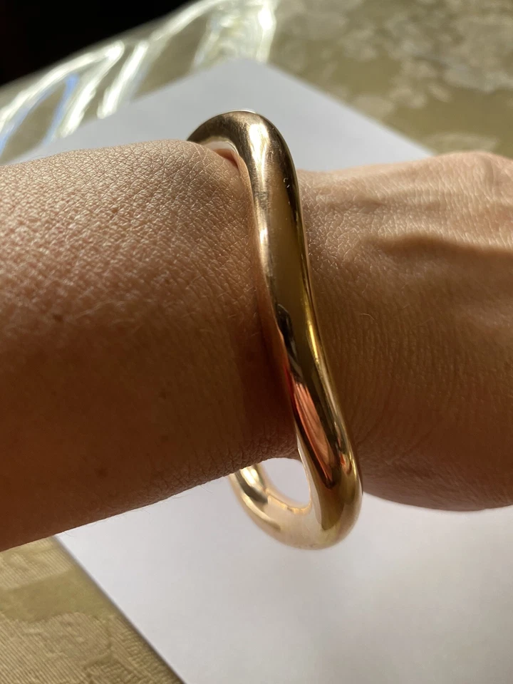 Autêntica pulseira oca de ouro rosa 18k Ippolita tamanho 7,5N R840 - Imagem 2 de 4