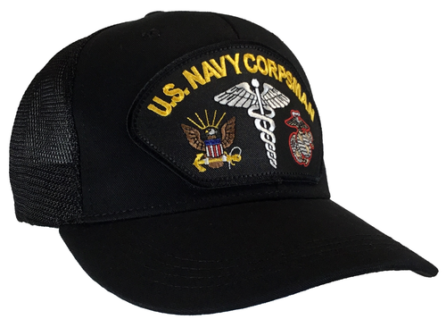 Lnfermiere Cappello della Marina americana United States Marine Corps Marine  Corps Black Ball Cap Maglia Back Snapback | eBay