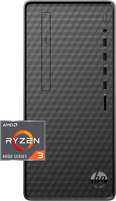 HP M01-F1120 Desktop, AMD Ryzen 3 4300G, 8GB RAM, 512GB SSD - Black