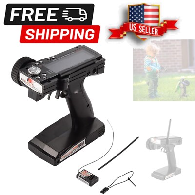 Enhanced 2.4GHz 3CH RC Transmitter & FS-GR3E Receiver for Cars & Boats