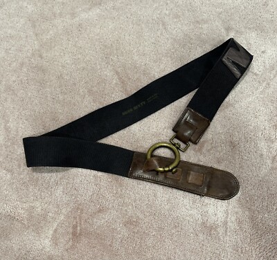MISS Sixty 60 Vintage Belt 100% Cotton Leather Logo Y2K  display picture 2