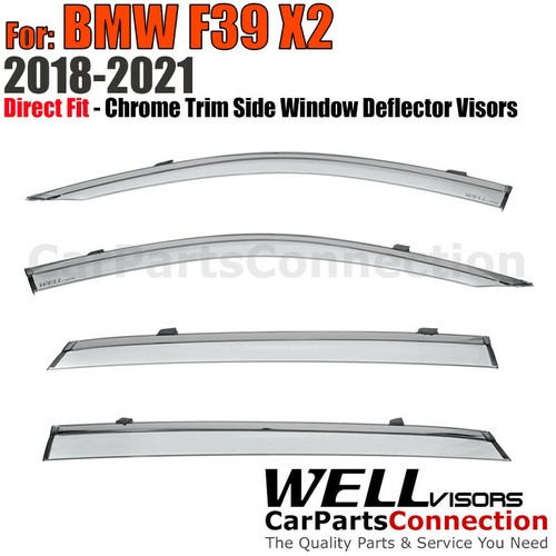 Wellvisors Rain Guards Deflectors Visors For BMW F39 X2 1823 With