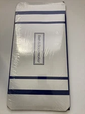 BATH BODY WORKS Logo White Blue Gift Set Box w Tissue Paper Ribbon Card