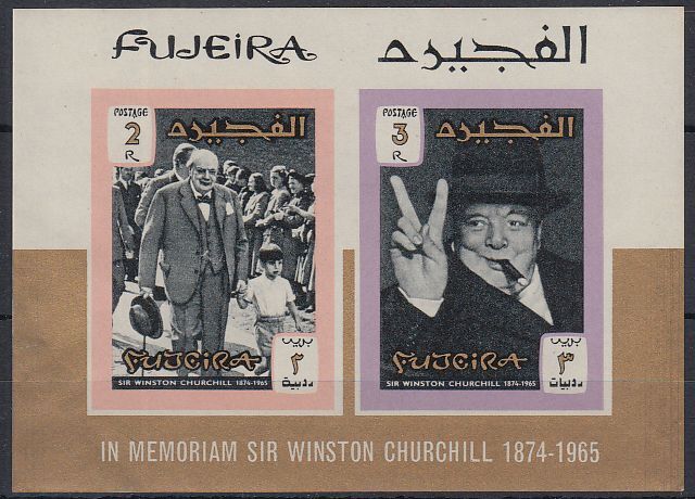 1966 Fujeira */MLH Bl.3 B Winston Spencer Churchill [sv3537]